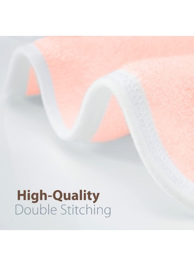 MINIBOO Premium Baby Washcloths for Sensitive Skin - Extra Soft and Absorbent Rayon from Bamboo Face Cloths and Newborn Bath Face Towel - Perfect as Baby Gifts