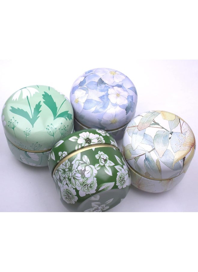 Topwon Powder Case with Powder Puff for Body Powder Container Dusting Powder Case for Baby&Mom (Gloden Flower)