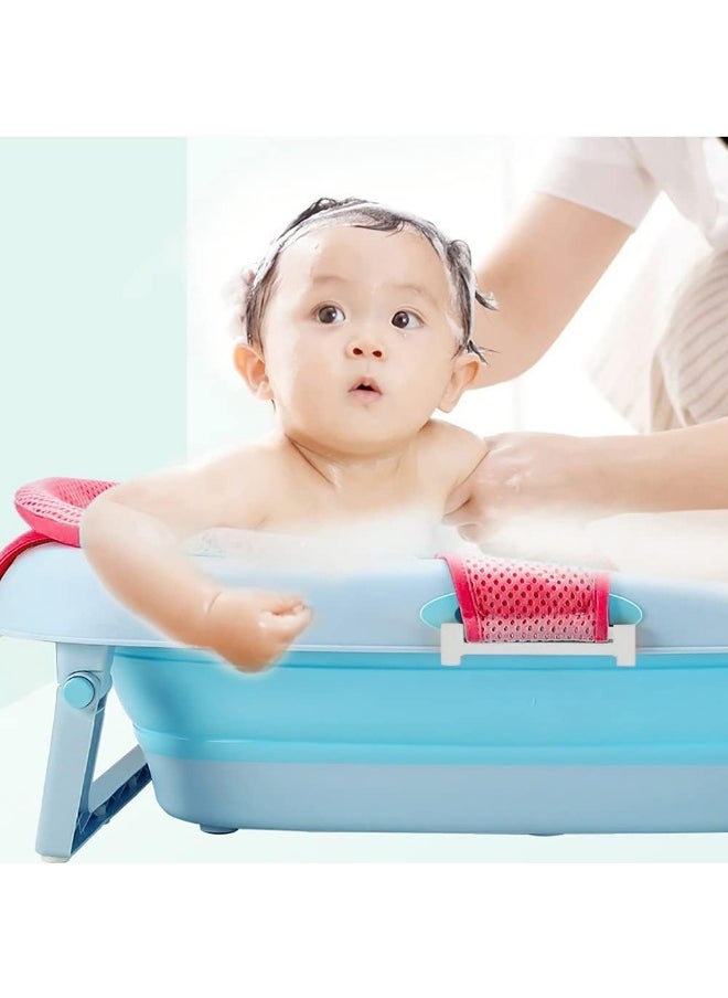 PENINSULA LOVE Baby Bath Seat Support Net Newborn Bath Cushion Pad Anti-Slip Infant Bathtub Sling Shower Mesh Mat Soft Bath Net Bath Pillow Adjustable Shower Pad for 0-18 Months