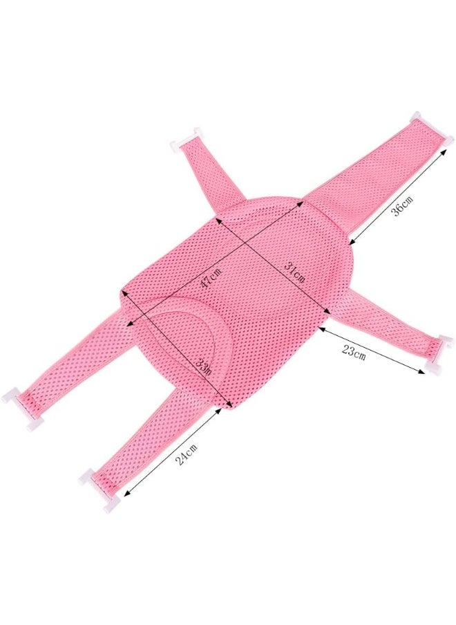 PENINSULA LOVE Baby Bath Seat Support Net Newborn Bath Cushion Pad Anti-Slip Infant Bathtub Sling Shower Mesh Mat Soft Bath Net Bath Pillow Adjustable Shower Pad for 0-18 Months