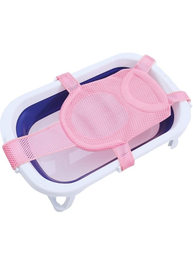 PENINSULA LOVE Baby Bath Seat Support Net Newborn Bath Cushion Pad Anti-Slip Infant Bathtub Sling Shower Mesh Mat Soft Bath Net Bath Pillow Adjustable Shower Pad for 0-18 Months