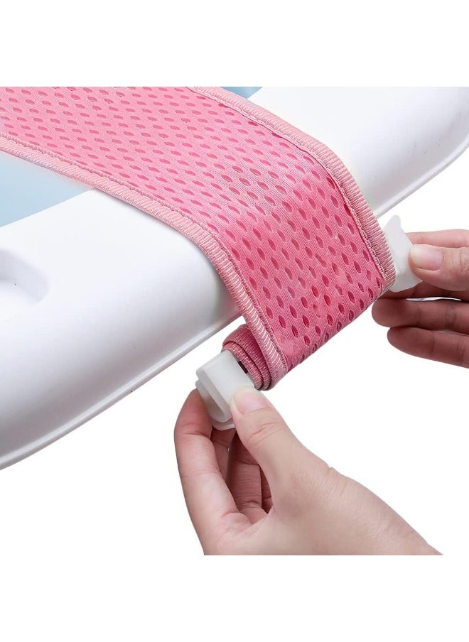 PENINSULA LOVE Baby Bath Seat Support Net Newborn Bath Cushion Pad Anti-Slip Infant Bathtub Sling Shower Mesh Mat Soft Bath Net Bath Pillow Adjustable Shower Pad for 0-18 Months