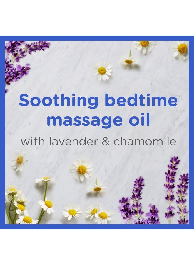 Zarbee's Baby Massage Oil, Calming and Soothing with Lavender and Chamomile to Help Sleep, 4oz Bottle