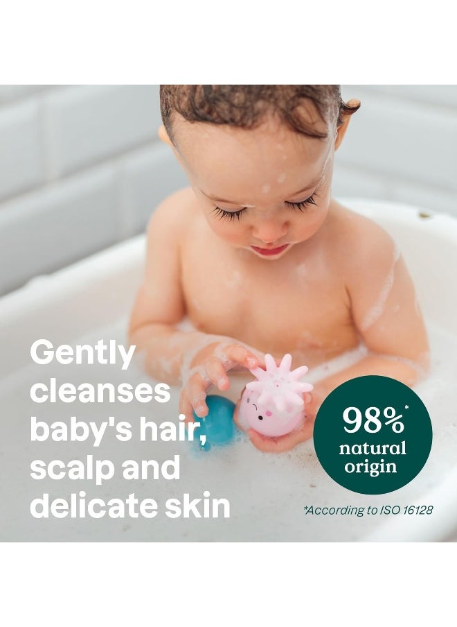 ATTITUDE Hair and Body Foaming Wash for Baby, EWG Verified, Dermatologically Tested, Vegan, Orange and Pomegranate, 10 Fl Oz