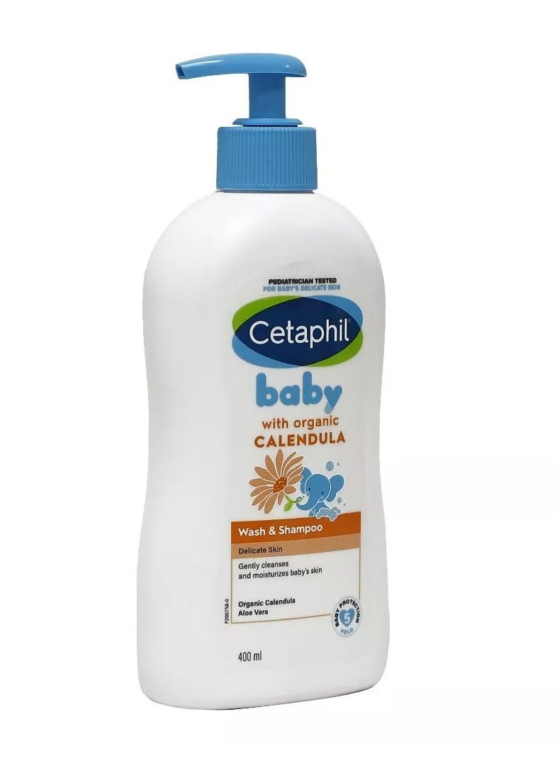 Baby Wash And Shampoo With Organic Calendula