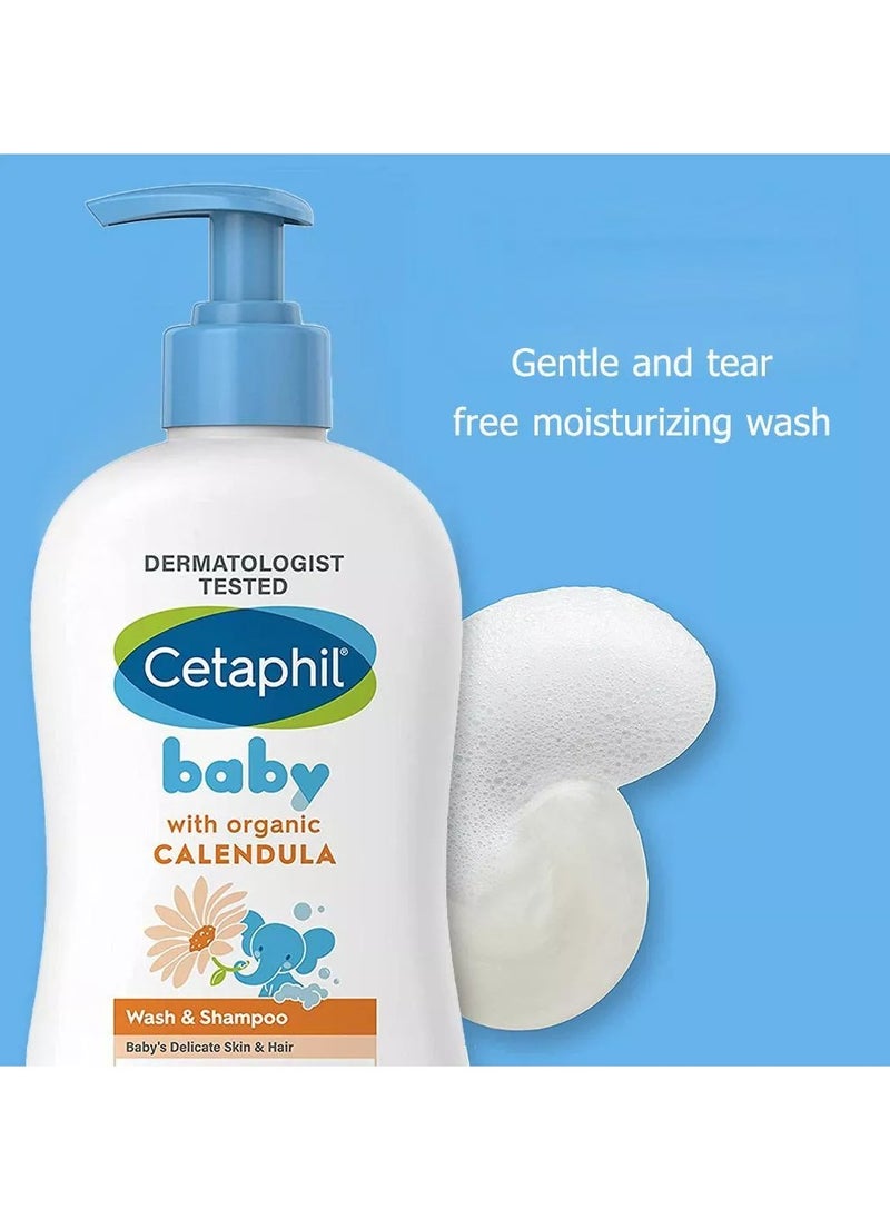 Baby Wash And Shampoo With Organic Calendula