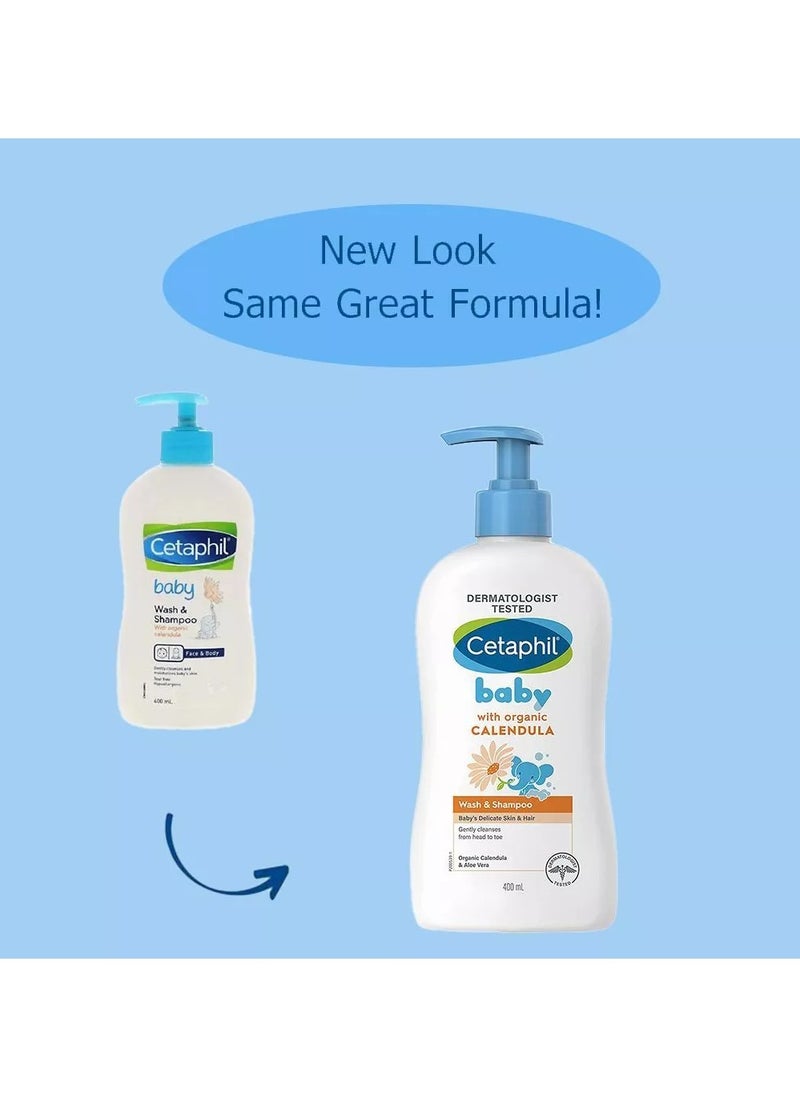 Baby Wash And Shampoo With Organic Calendula