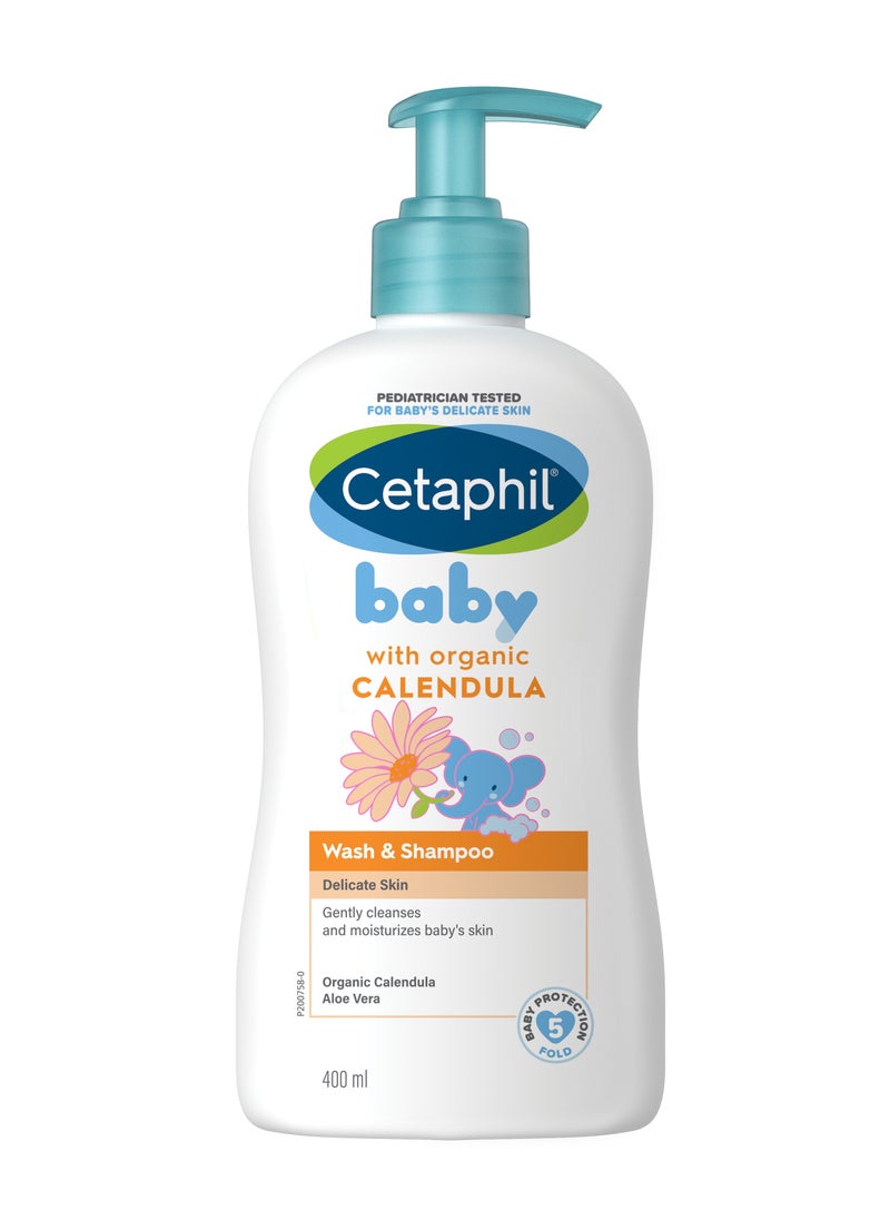 Baby Wash And Shampoo With Organic Calendula