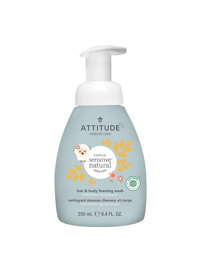 Oatmeal Sensitive Natural Baby Care - 2-In-1 Hair And Body Foaming Wash