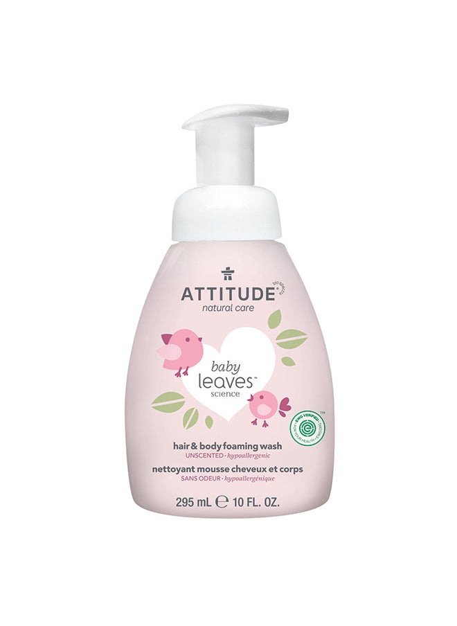 Baby Leaves 2-In-1 Hair And Body Foaming Wash - Fragrance Free