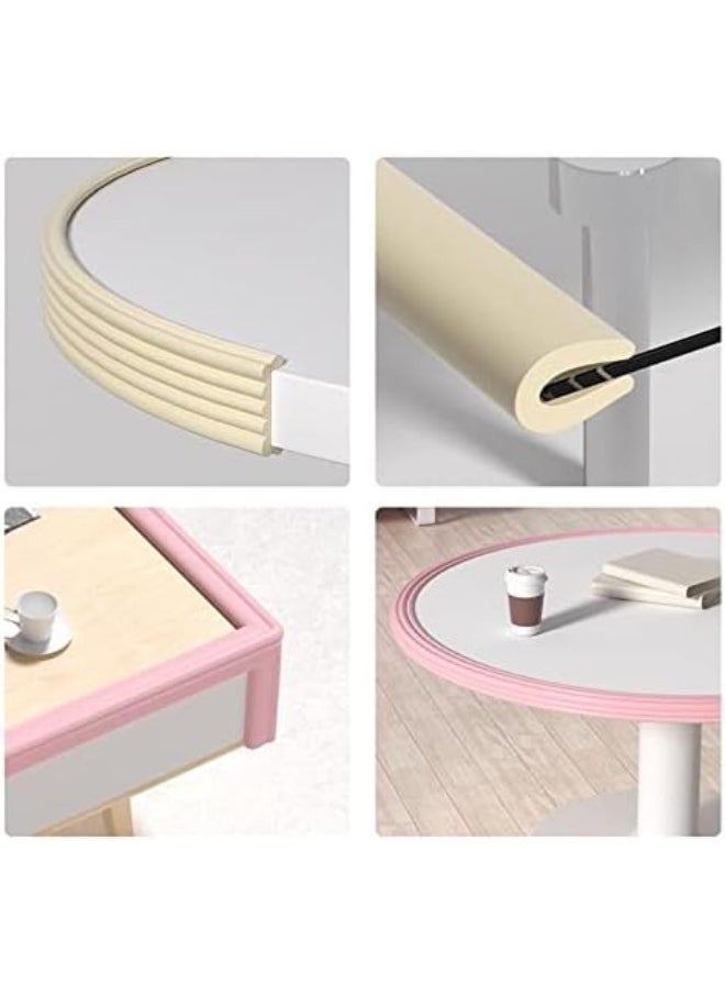 M2cbridge U Shape Extra Thick Furniture Table Edge Protectors Foam Baby Safety Bumper Guard 6.5 Ft