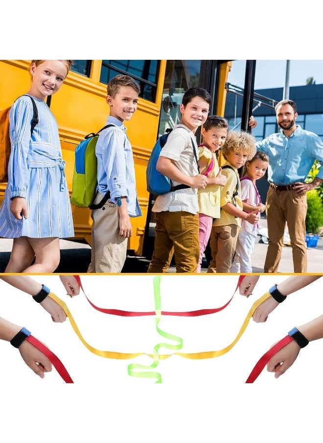 Kajaia Children Safety Walking Rope with 14 Handles Colorful Walking Rope Adjustable Outdoor Safety Rope for Preschool Nursery Daycare Kindergarten School Kids Teachers
