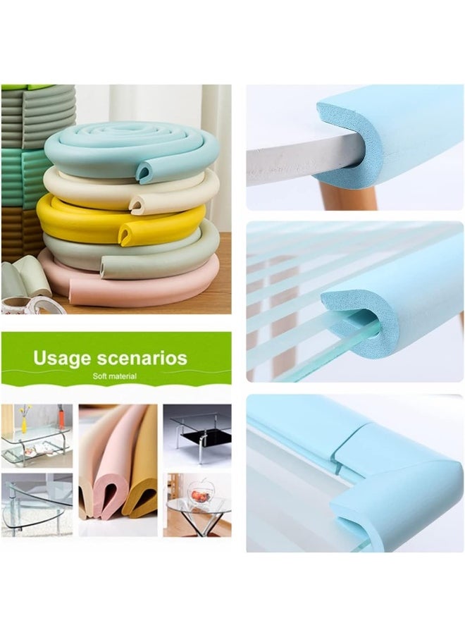 M2cbridge U Shape Extra Thick Furniture Table Edge Protectors Foam Baby Safety Bumper Guard 6.5 Ft