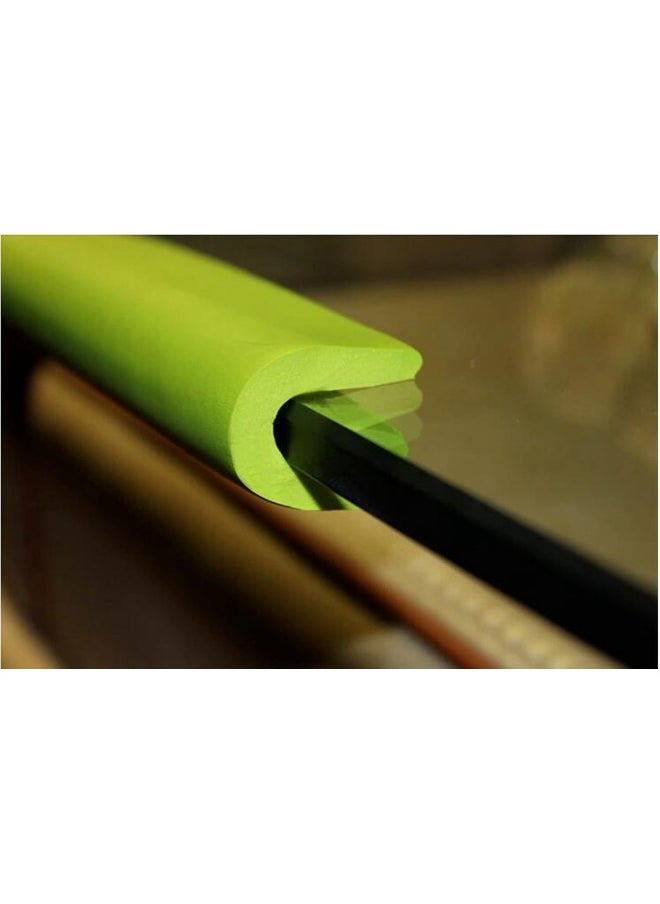 M2cbridge U Shape Extra Thick Furniture Table Edge Protectors Foam Baby Safety Bumper Guard 6.5 Ft (Green)