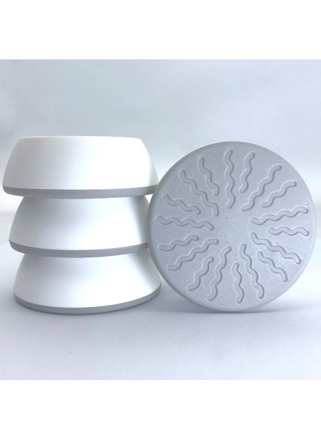 4 Pack Baby Gates Wall Cups, Safety Wall Bumpers Guard Fit for Bottom of Gates, Doorway, Stairs, Baseboard, Work with Dog Pet Child Kid Pressure Mounted Gates