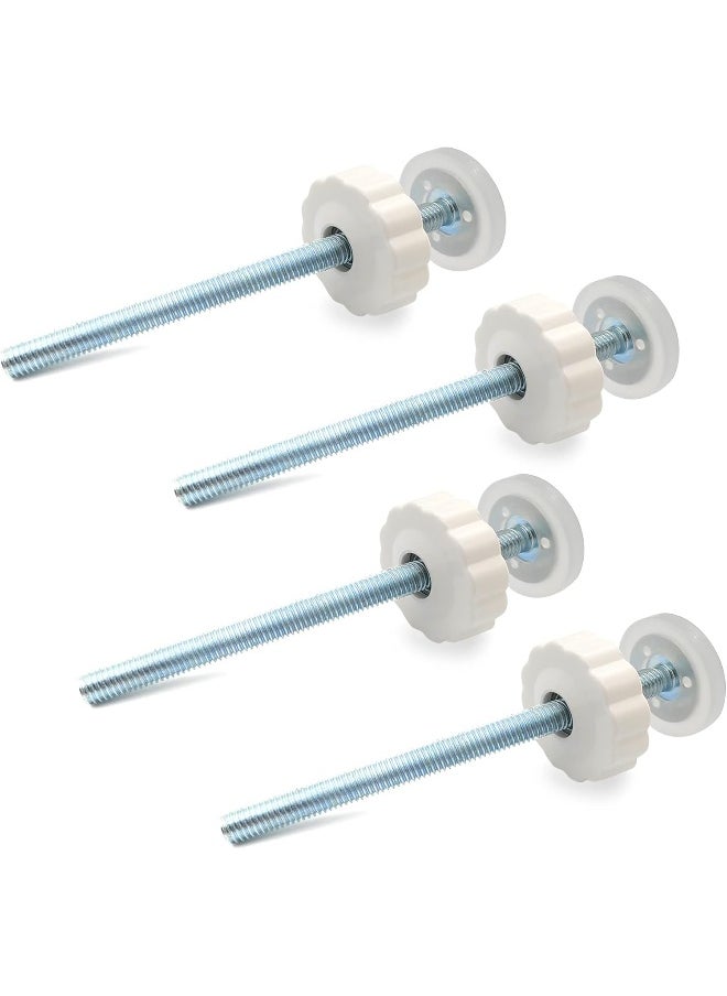 vmaisi 4 Pack Pressure Gates Threaded Spindle Rods M8 (8 mm), Baby Gates Accessory Screw Bolts Kit Fit for All Pressure Mounted Walk Thru Gates (8mm 4 Pack)