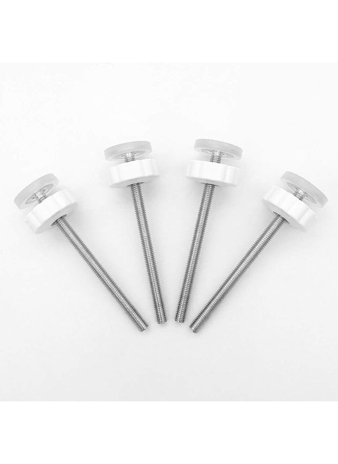 vmaisi 4 Pack Pressure Gates Threaded Spindle Rods M8 (8 mm), Baby Gates Accessory Screw Bolts Kit Fit for All Pressure Mounted Walk Thru Gates (8mm 4 Pack)