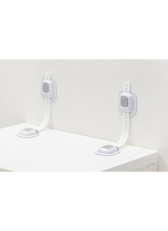 YEYA No Drill Anti Tip Furniture Straps Wall Anchors for Baby Proofing (2024 Upgraded 4P)