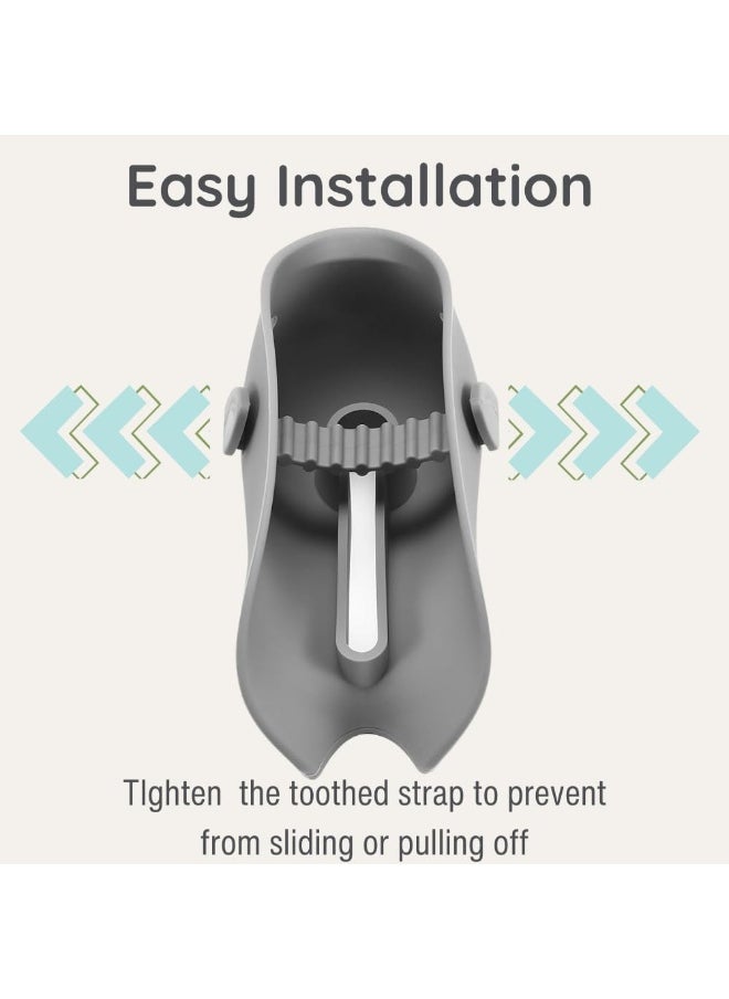 PandaEar Children's Water Tap Extension, Water Tap Attachment, Hand Wash for Babies, Toddlers & Children, Whale, Grey