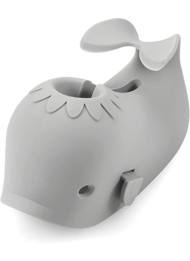 PandaEar Children's Water Tap Extension, Water Tap Attachment, Hand Wash for Babies, Toddlers & Children, Whale, Grey