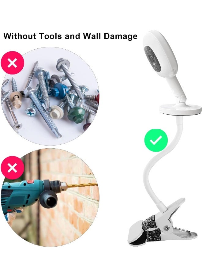 iTODOS Baby Monitor Mount Compatible with Nanit Pro Smart Baby Monitor & Flex Stand