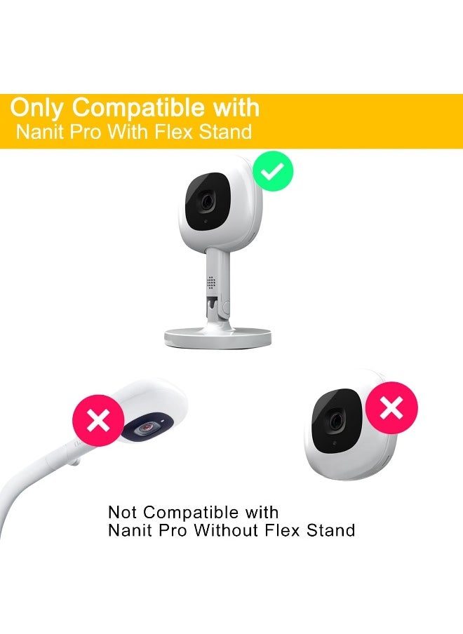 iTODOS Baby Monitor Mount Compatible with Nanit Pro Smart Baby Monitor & Flex Stand