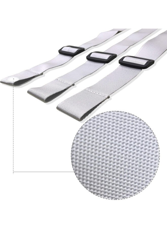 ZARPMA High Chair Straps, 3 Point Harness Straps Belt for Child Kid Chair Strap for IKEA Antilop High Chair (Grey)
