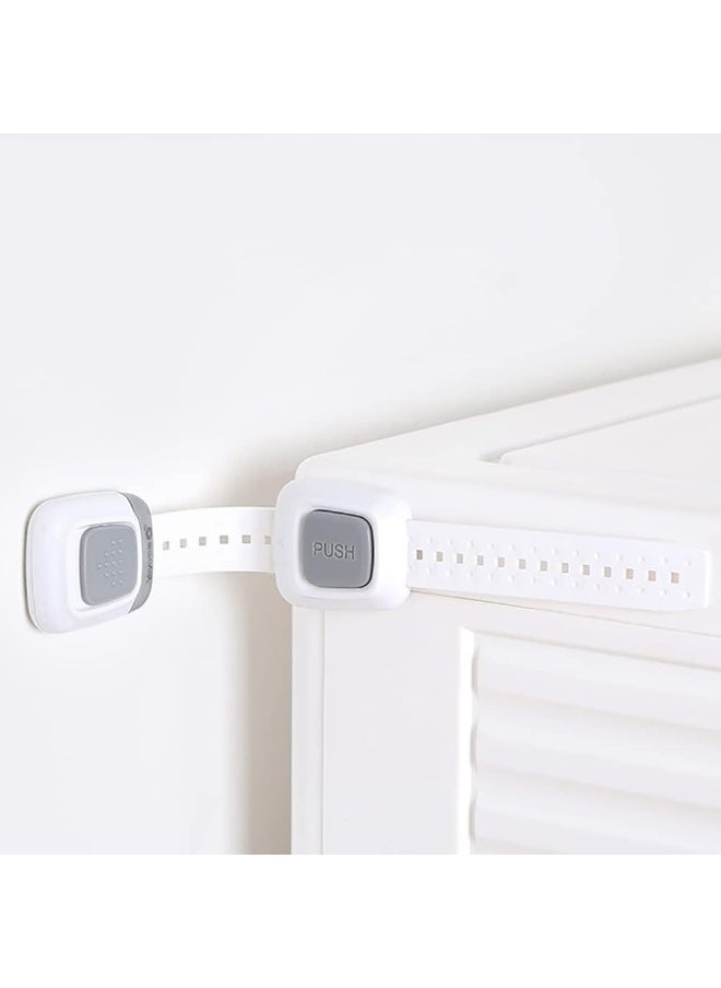 YEYA Baby Proofing Upgraded No Drill Furniture Wall Anchor Child Safety Cabinet Strap Locks 4 Pack