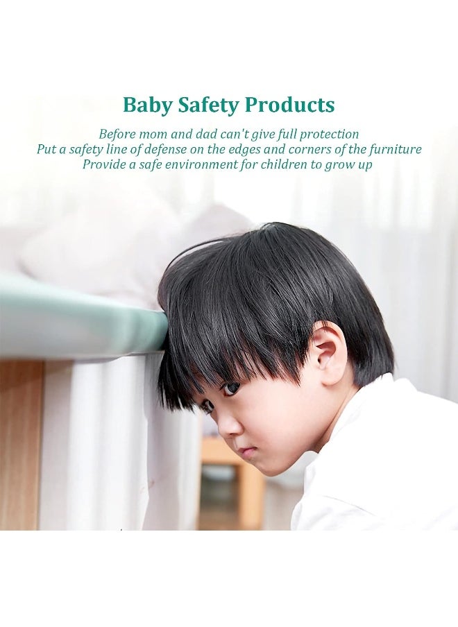 Fozobaiy Corner Guards, Milky White(4 Corner&6.5ft Safety Bumpers), FURNITURE_EDGE_BUMPER, Protects Babies from Sharp Furniture Corners