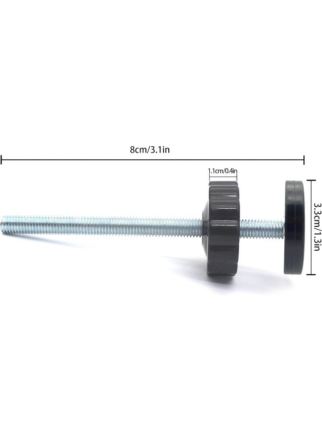 vmaisi 4 Pack 8MM Baby Gate Threaded Spindle Rod - 8CM Short for Safety Pressure Gates