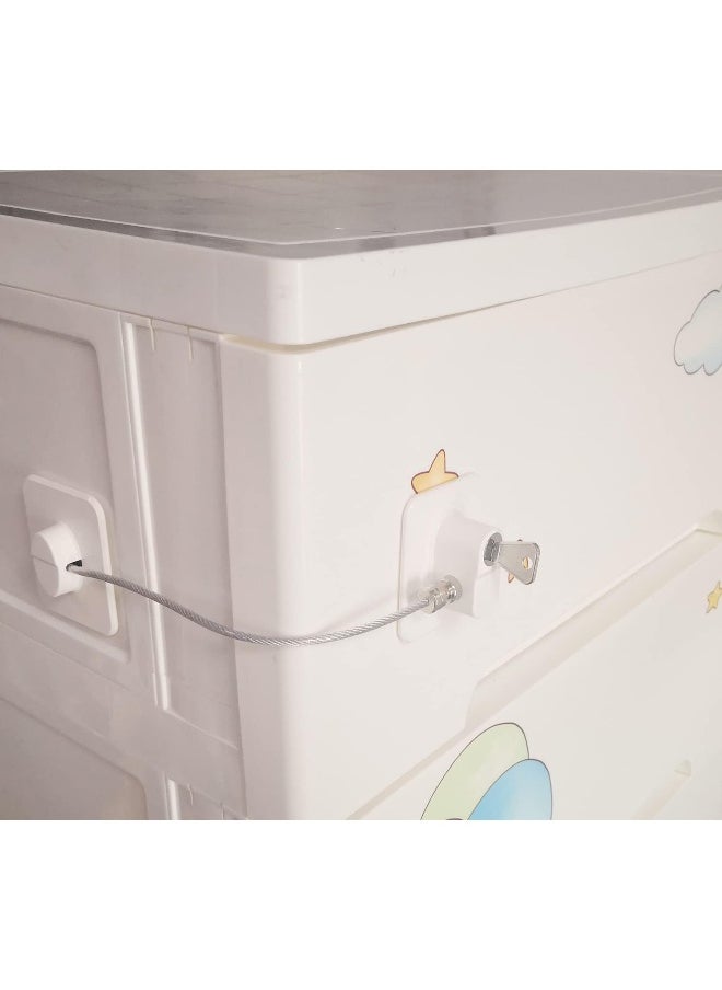 YEYA Upgraded No Drill Anti Tip Furniture Wall Anchors for Baby Proofing 4 Pack