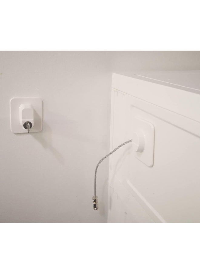YEYA Upgraded No Drill Anti Tip Furniture Wall Anchors for Baby Proofing 4 Pack