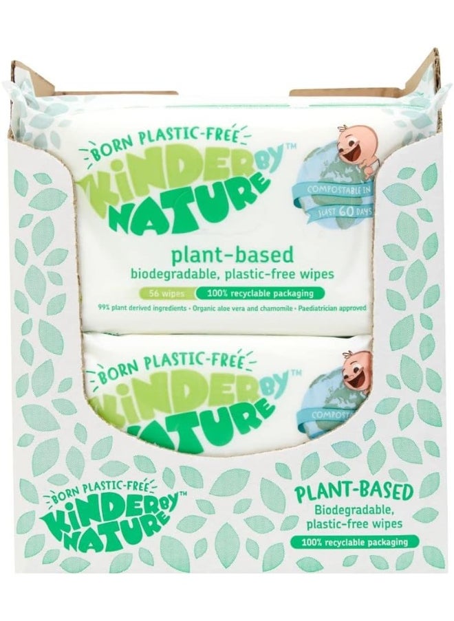 Jackson Reece, Kinder by Nature Plant-Based Wipes - 12 Pack