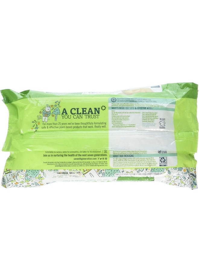 Seventh Generation Baby Wipes Free & Clear 64 Ct