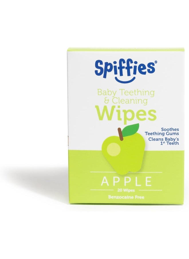 Spiffies ToothWipes Tooth Wipes, Apple Flavor (Pack of 60)
