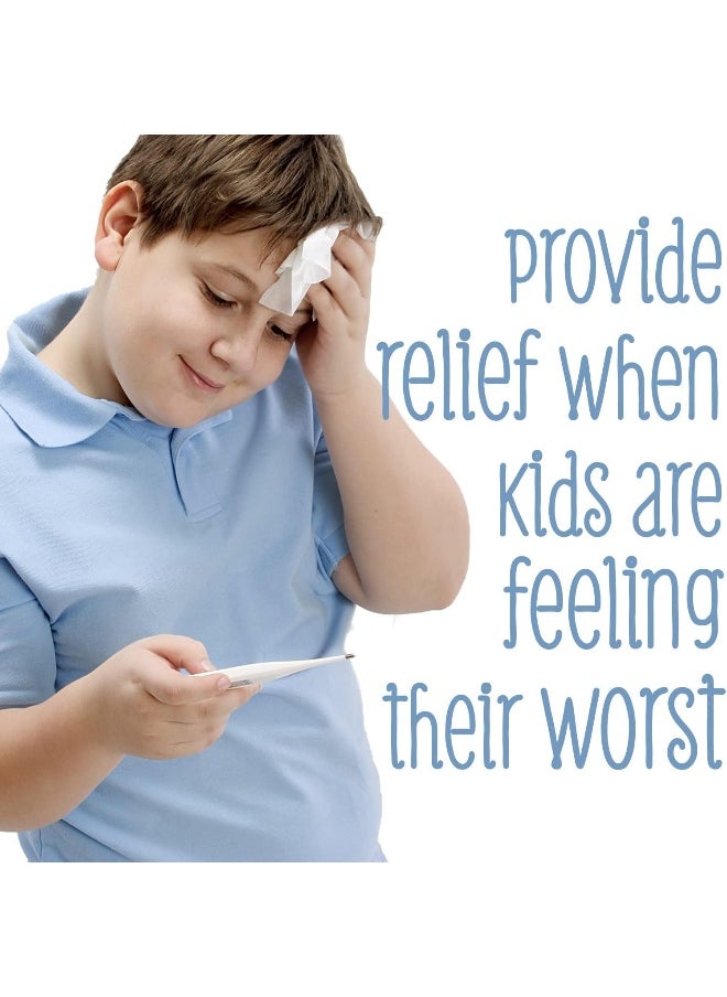 Natural Essentials Fever-eez Cool Care Forehead and Body Cooling Wipes for Kids and Babies