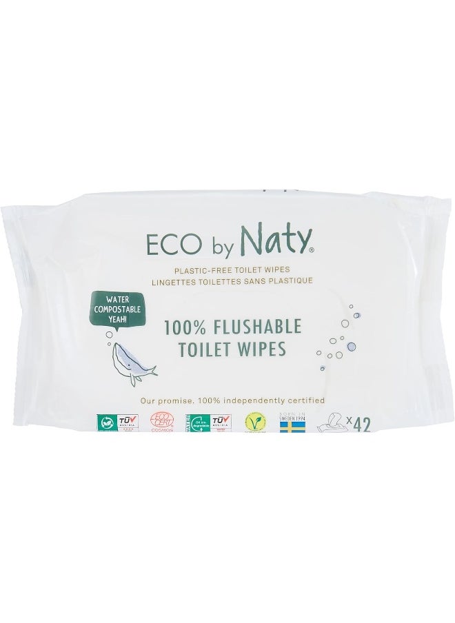 Eco by Naty Flushable Toilet Wipes 42 Count