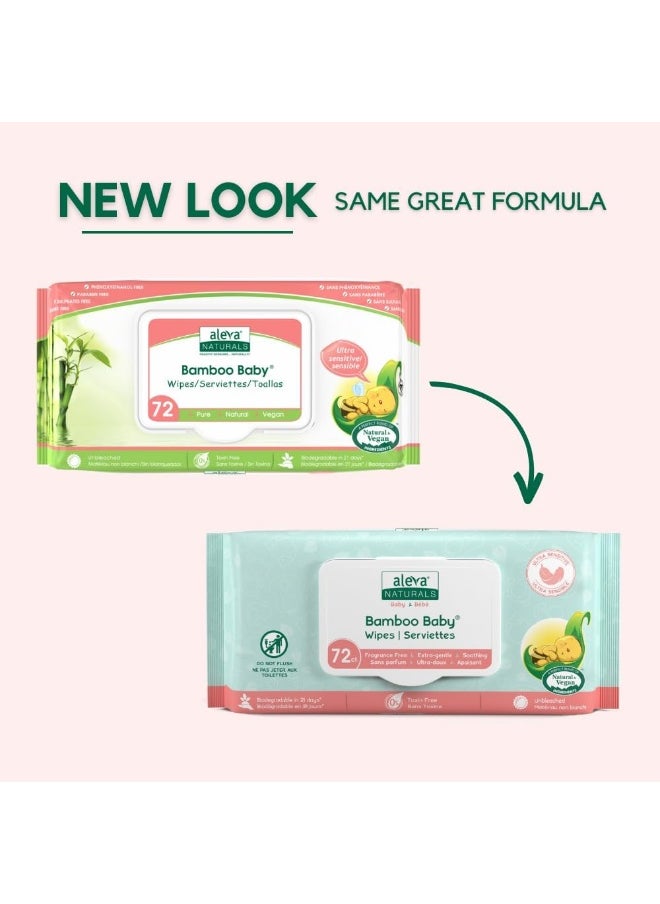 Aleva Naturals Bamboo Baby Sensitive Wipes