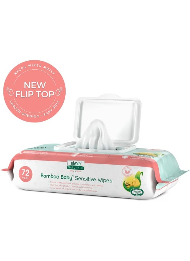 Aleva Naturals Bamboo Baby Sensitive Wipes