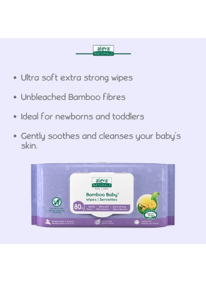 Aleva Naturals Bamboo Baby Wipes