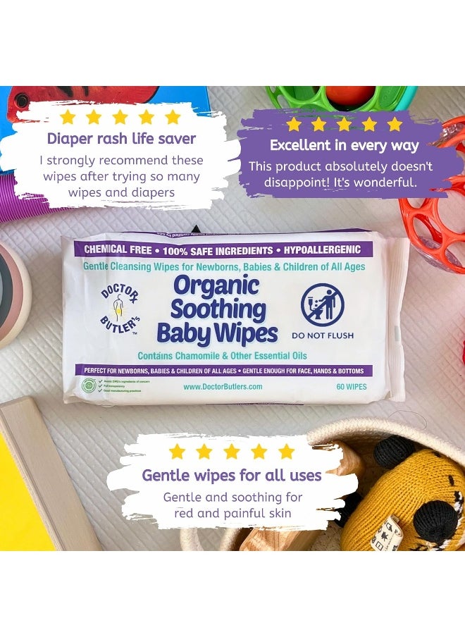 Doctor Butler's Organic All-Natural Soothing Baby Wipes