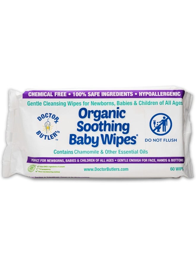 Doctor Butler's Organic All-Natural Soothing Baby Wipes