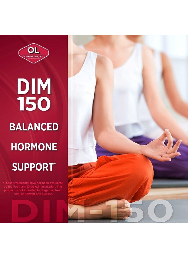 Dim Supplement 150Mg - Dim Diindolylmethane 60 Capsule Supply Of Dim For Estrogen Balance, Hormone Menopause Relief, Acne Treatment, Pcos, Bodybuilding