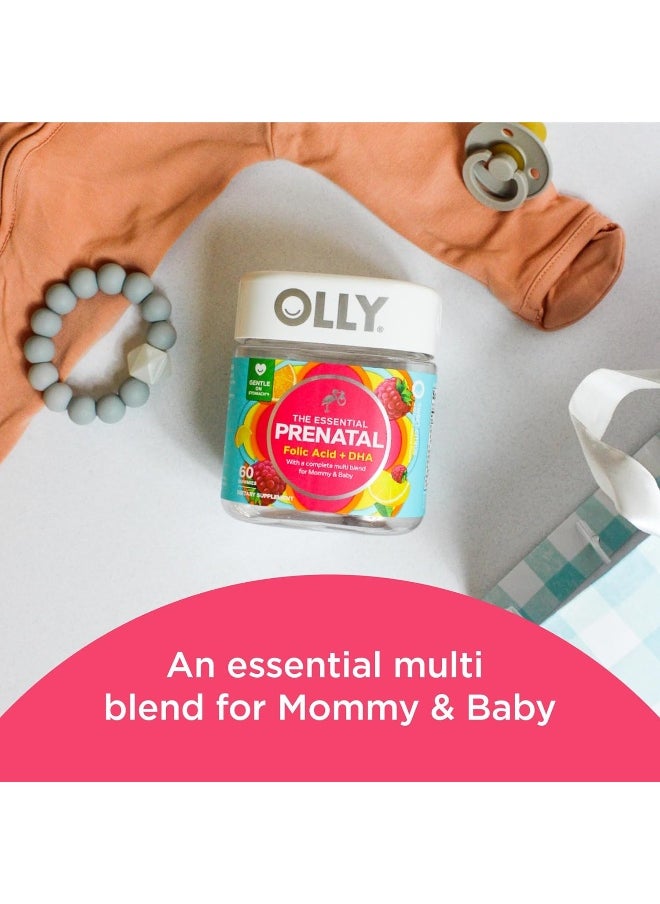 The Essential Prenatal Gummy Multivitamin, 30 Day Supply (Gummies), Sweet, Folic Acid, Vitamin D, Omega 3 Dha, Chewable Supplement, White Citrus, 60 Count (Pack Of 1)
