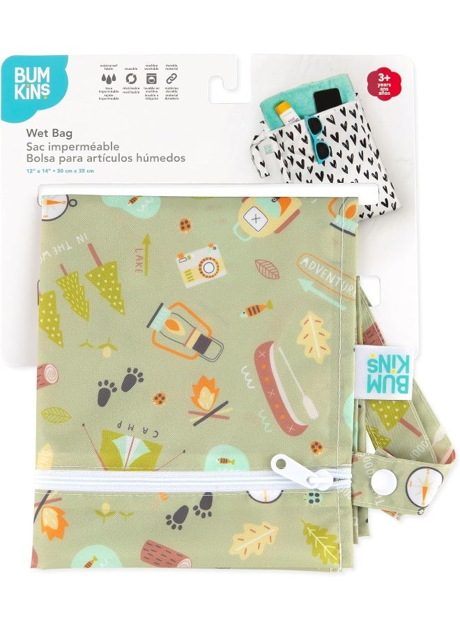 Bumkins Reusable Waterproof Wet Bag with Zipper