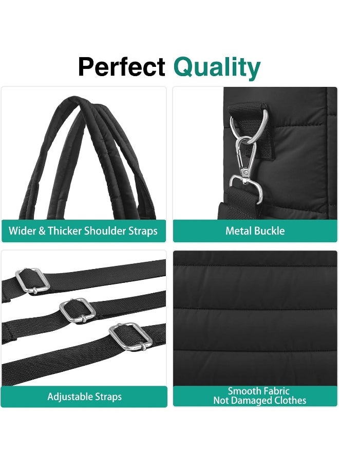 KUBYA Diaper Bag Tote, Baby Diaper Tote Bags Crossbody Hospital Bag Travel Large Mommy Bag, with Silicone Pacifier Case