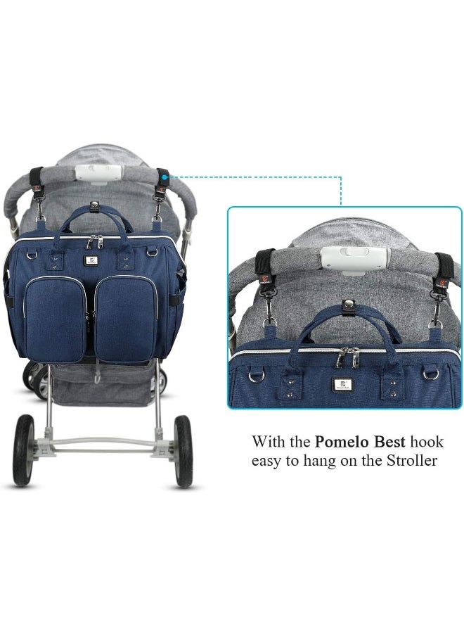 Pomelo Best Multifunctional Diaper Bag Totes with Changing Pad & Stroller Straps