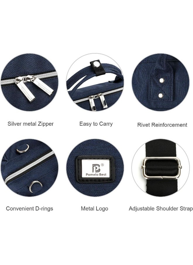 Pomelo Best Multifunctional Diaper Bag Totes with Changing Pad & Stroller Straps
