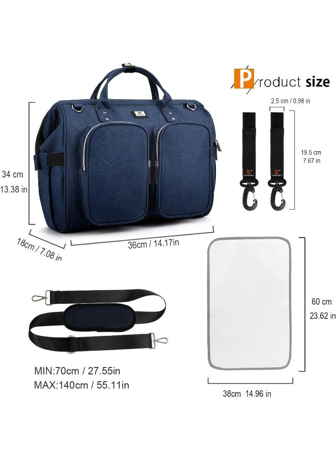 Pomelo Best Multifunctional Diaper Bag Totes with Changing Pad & Stroller Straps