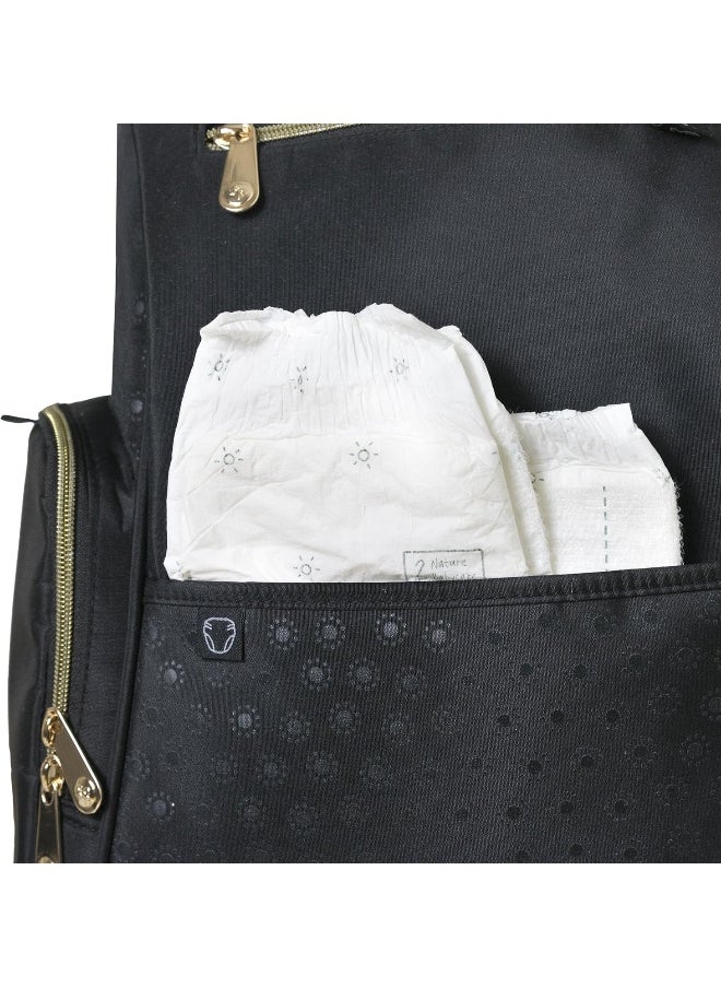 Fisher-Price Fastfinder Gemma Diaper Bag Backpack with Portable Changing Pad, Stroller Straps